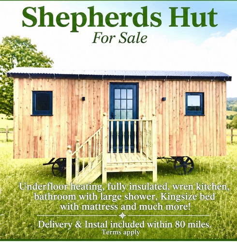 Luxury shepherds hut heated - luxury,