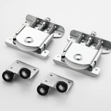 1Set Sliding Door Wheels Roller Assembly Sliding Door Pulley Wardrobe Pulley
