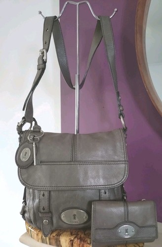 Fossil grey leather - fossil,
