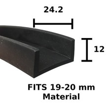 Rubber U Channel Square Edging