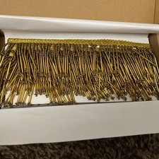 Gold Bead Fringe Bridal Saree