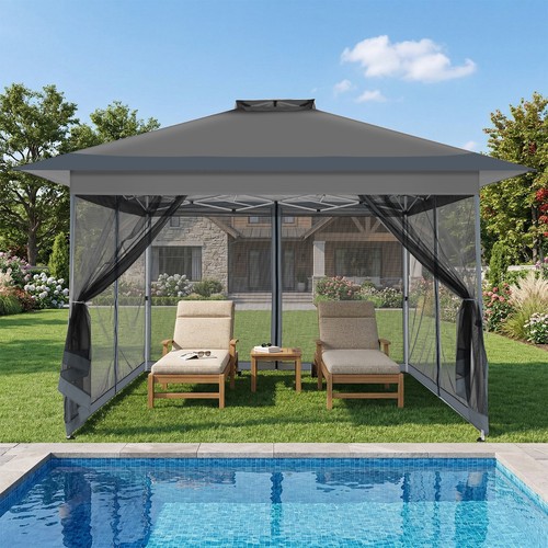 Outdoor gazebo 13x13ft heavy - gazebo,