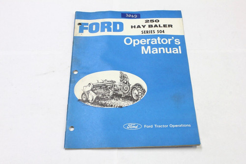 Operators manual for - ford, 250
