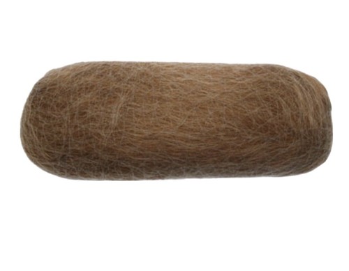 Brown oblong synthetic - oblong, hair