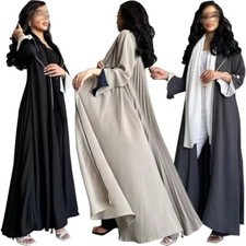 Women Abaya Pleated Kimono