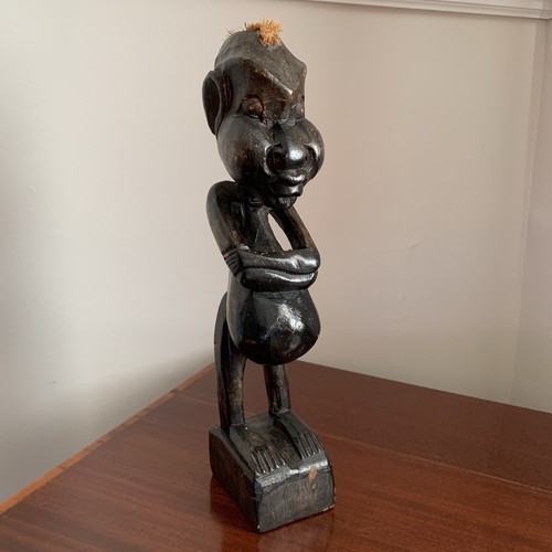 African wood sculpture tribal - african,