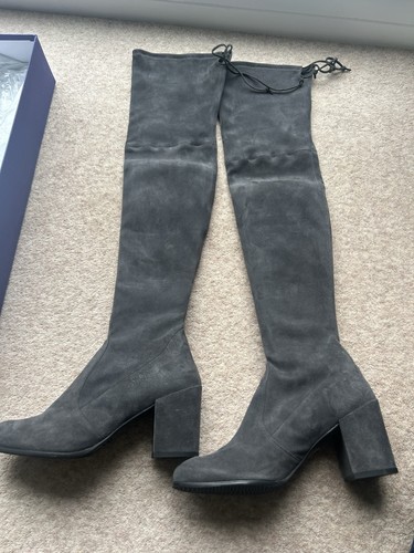 Stuart weitzman charcoal suede - stuart,