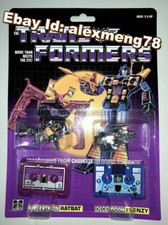Transform G1 decepticons cassette ratbat & frenzy reissue mint MISB