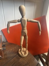 VINTAGE ORIGINAL FRENCH ARTIST WOODEN WOOD FIGURE MANNEQUIN HUMAN