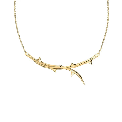 Rose thorn horizontal necklace - thorn,