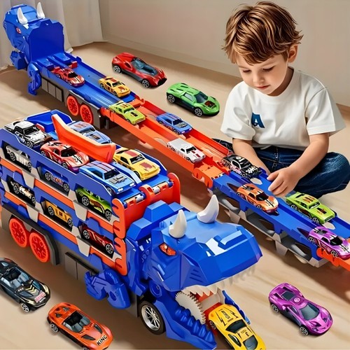 Truck car dinosaur transport - car,