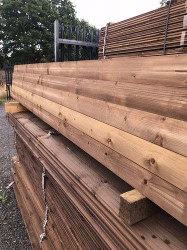 Brown pressure treated - brown, planed
