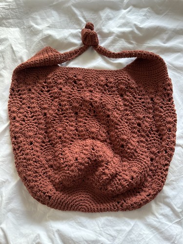 Zara dark orange - orange, crochet
