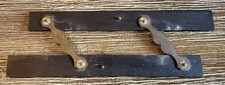 1800’s Nautical Ship Navigation Ebony Wood & Brass Divider Ruler L@@K
