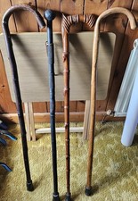 vintage 4 X Wooden Walking