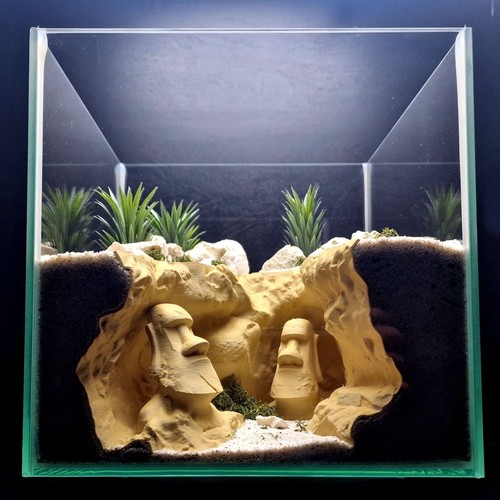 Easter island moai cave fish - island,