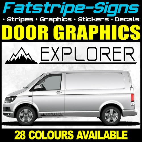 Camper van side graphics - graphics, vinyl