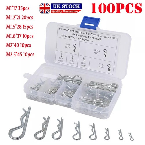 100pcs steel clips spring - r,