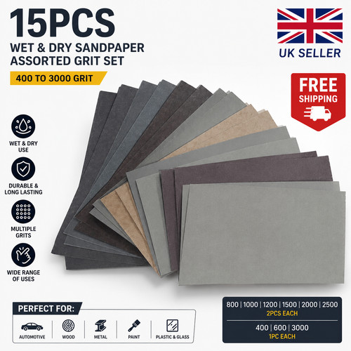 15pcs wet and - dry, sand