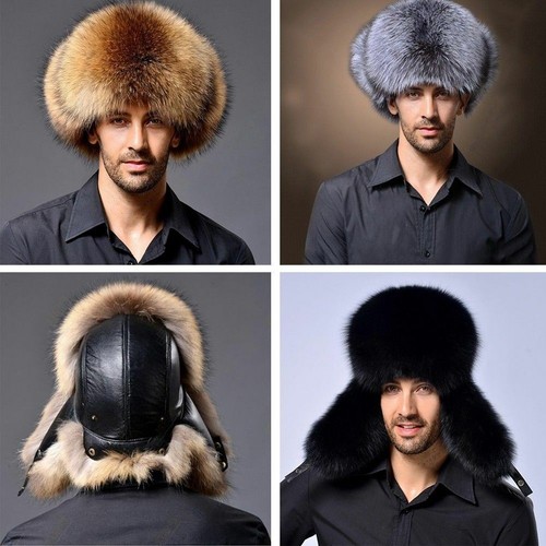 Men ushanka hat faux fur - men,