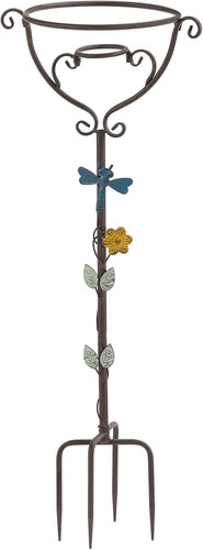 Metal gazing globe stand - metal,
