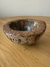 Raku Lava Style Carved Stone