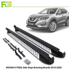 FOR NISSAN X-TRAIL 2014 - 2020 SIDE STEPS INTEGRATED RUNNING BOARDS - PAIR