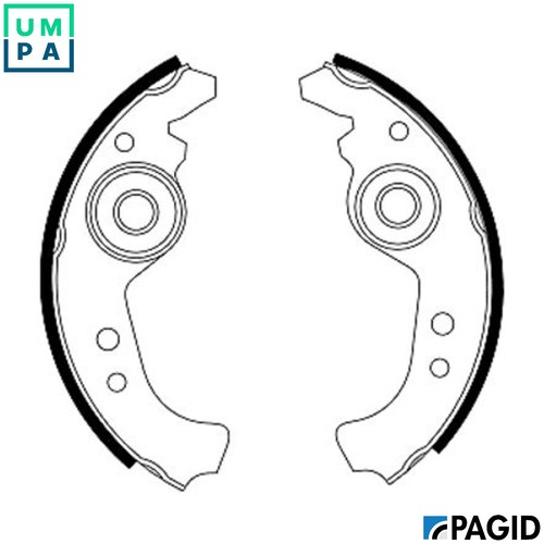 Brake shoe set h1055n - brake,