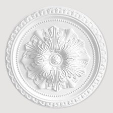 Ceiling Rose Polyurethane Resin – Quality Decorative 'Braccia Floreali' Dia 46cm