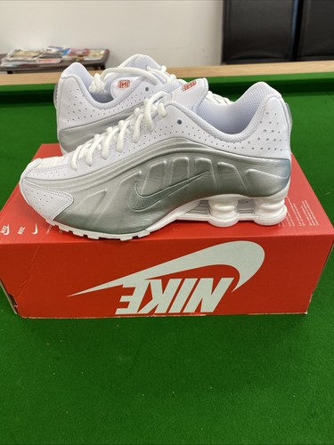 Nike shox white metallic - shox, r4