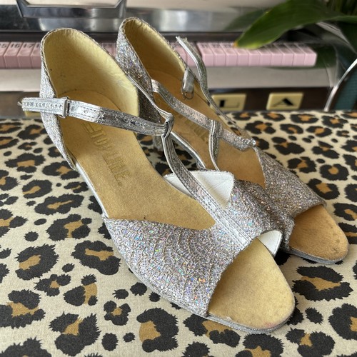 Silver glitter leather bottom - glitter,