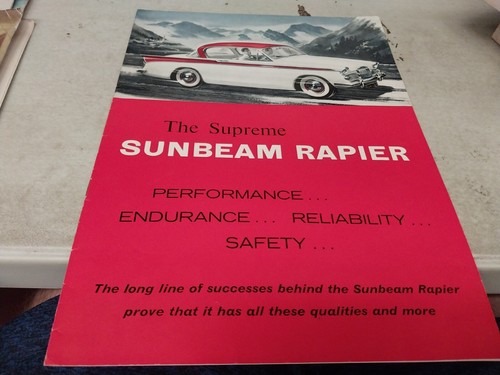 1959 sunbeam rapier - 1959,