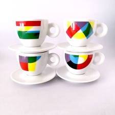 4 Tazze ILLY CAPPUCCINO cup ILLY COLLECTION 2015 BAR expo milano official coffee