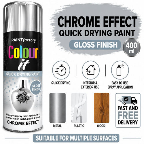 Chrome effect gloss spray - 2x,