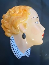 Art Deco Style Wall Mask Lady