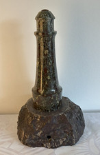 Vintage Cornish Serpentine Lighthouse 21 cm decorative/paper-weight/lampstand