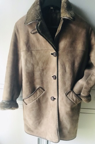 Sheepskin leather coat - sheepskin,