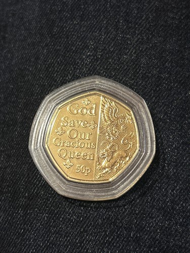 2022 platinum jubilee 50p - jubilee, 24ct