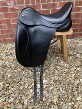 5 DAY TRIAL ✅ 17.5" Kent & Masters S-Series HIGH WITHER Dressage Saddle ID DBT🐴
