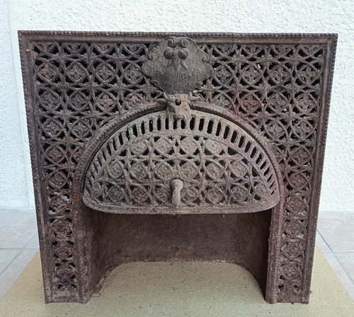 Antique cast iron - stove, gothic