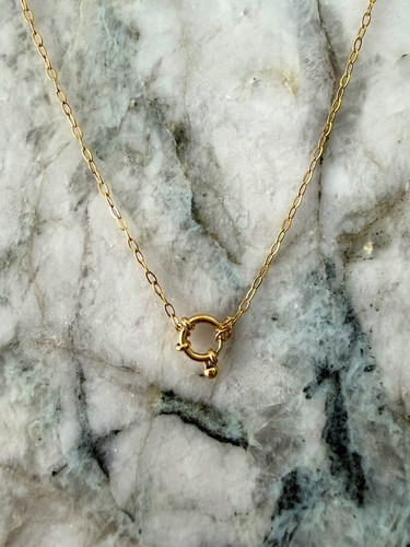 18k gold plated - plated, clasp
