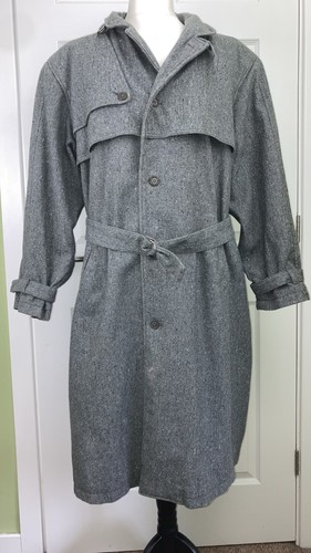 Cherokee wool blend trench - cherokee,