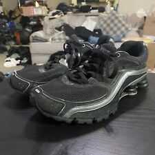 Nike Shox Turbo Sneakers Black Metallic Silver 2009 Men’s 8.5 366410-005