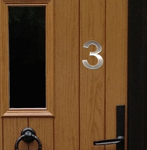 Stick house numbers no 3 - stick-on,