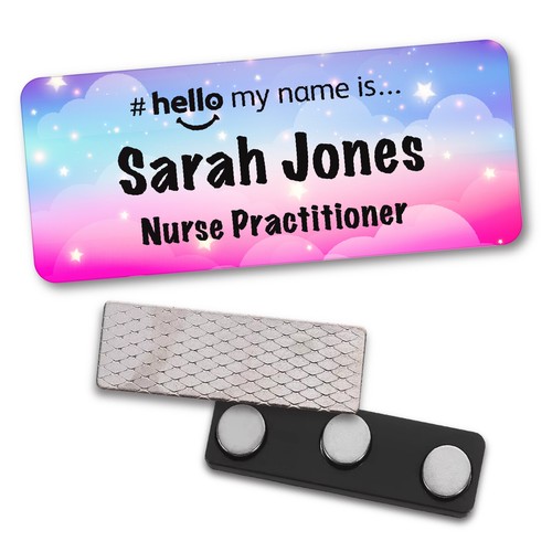 Hello name badge - hello, student