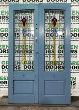 STAINED GLASS FRENCH DOORS