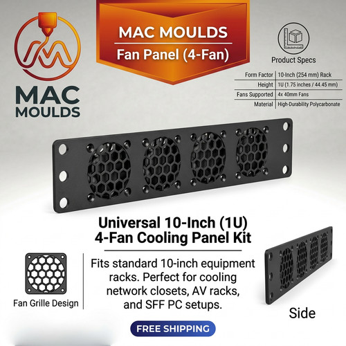 Rack mount fan panel - mount,