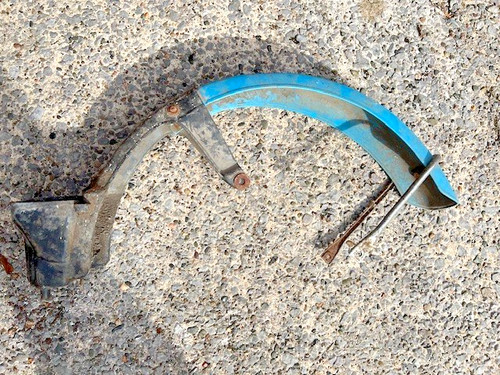 Vintage motorbike mudguard - vintage,