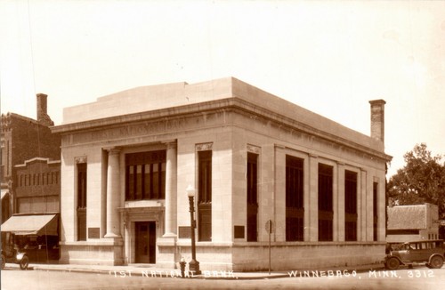 Postcard first national bank - postcard,