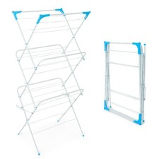 3 Tier Clothes Dryer Airer  Foldable Laundry Rack Wash Line Drying Horse White